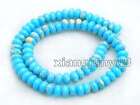 5*8mm Blue Rondelle Imperial Jasper Loose Beads for Jewelry Making Strand 15''