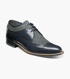 Stacy Adams Men's Dayton Python Print Wingtip Oxford - Picture 1 of 7