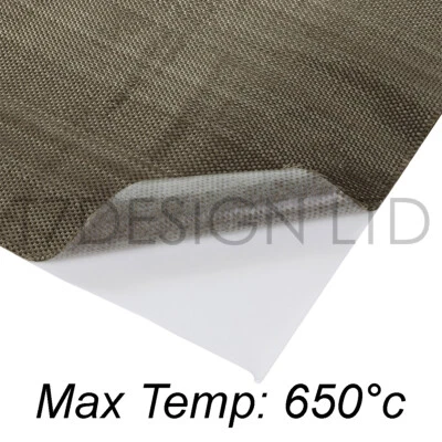 Self Adhesive Titanium Fabric Heat Barrier Sheet 12 x 24" - Image 1 of 2