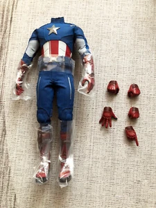 Hot Toys HT MMS563 1/6 Captain America Action Figure Body Outfits Hands 2012 New - Picture 1 of 6