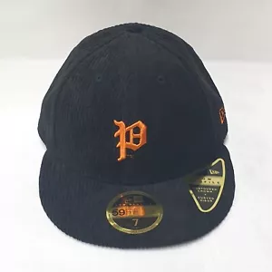 NEW ERA KAPPE. 59FIFTY PHILADELPHIA PHILLIES COOPERSTOWN PASSENDE SCHWARZE KORDMÜTZE - Bild 1 von 5
