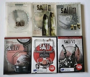 Saw, Saw II, Saw III, Saw IV, Saw The Final Chapter, Saw VI DVD, Director's Cut - Imagen 1 de 2