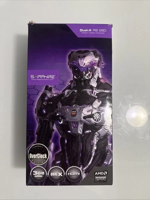 AMD Sapphire Dual-X Radeon R9 280x Graphics Card 3GB GDDR5 OC Version - Image 1 of 4