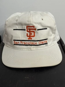 Vintage SF Giants Mütze Cap Snap Back weiß schwarz MLB Baseball Herren 90s - Bild 1 von 4
