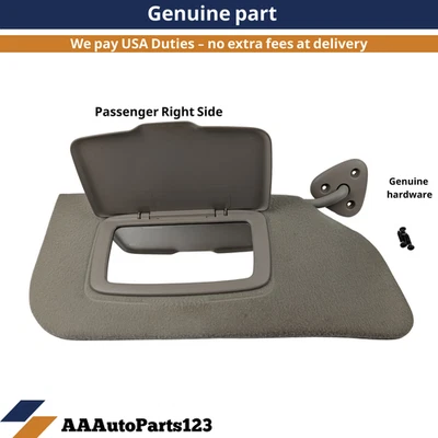 95-05 Chevy Cavalier Pontiac Sunfire Sunvisor Passenger RH Shade Pair OEM Tan - Image 1 of 4