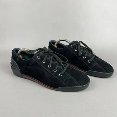 Zapatillas bajas Gucci negras de gamuza con logotipo EE. UU. 7 281009 para hombre Foto 1 de 4