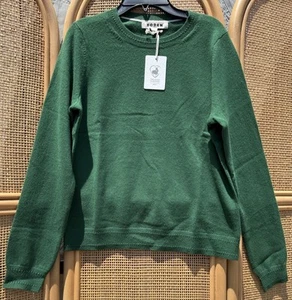 Boden Eva 100% Cashmere Women’s Crew Neck Jumper Small Green NWT - Picture 1 of 3