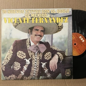 VICENTE FERNANDEZ 15 Nuevos Éxitos Con El Ídolo 1984 LP MEXICO VG+ exitos idolo - Picture 1 of 2