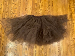 Tutú marrón chocolate talla adulto con braguita incorporada para traje de actuación de baile - Imagen 1 de 8