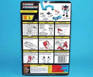 TRANSFORMERS G1 CLASSIC PROTECTOBOT STREETWISE TECH SPECS FILE CARD CARDBACK ... - Picture 1 of 2