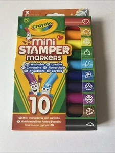 Crayola Mini Stamper Markers 10 Pack Rare NEW STOCK US IMPORT BNIB - Picture 1 of 5