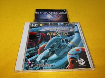 SIDE ARMS SPECIAL  NEC PC ENGINE CD ROM SPINE CARD + REG CARD - Image 1 of 4