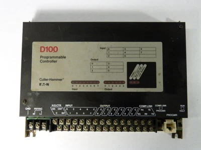 Controlador Lógico Programable Eaton D100CRA14 Serie A1 120VAC USADO Foto 1 de 3