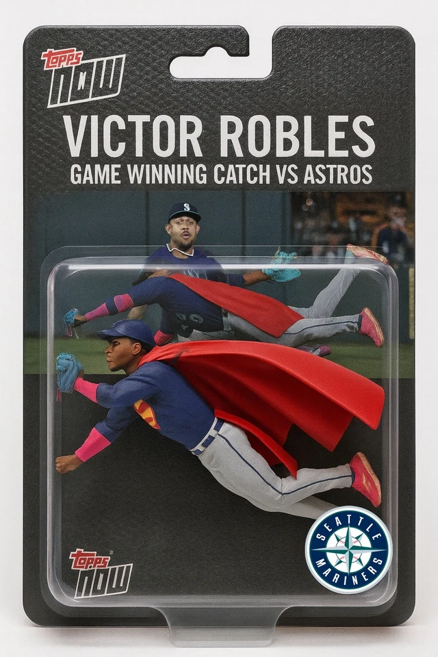 Victor Robles 4x6 Game Winning Catch Vrs Astros 4x6 PHOTO Seattle Mariners - Image 1 of 1