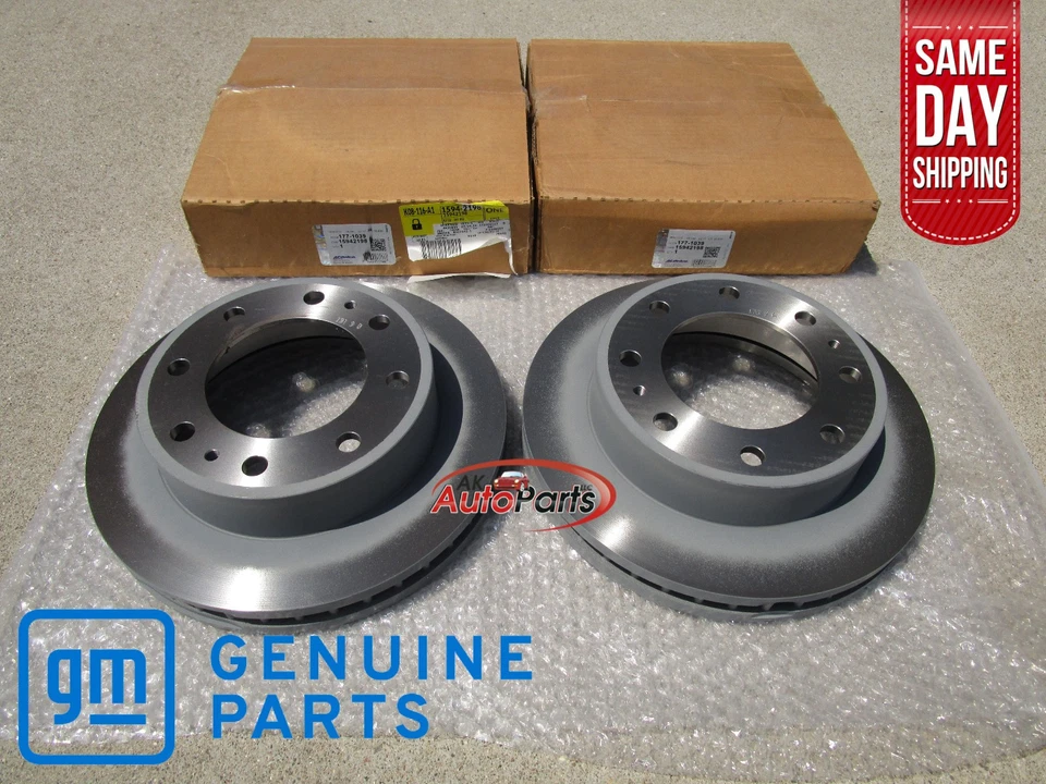 01 - 25 CHEVY GMC CADILLAC FRONT DISK BRAKE ROTORS QTY 2 OEM BRAND NEW Foto 1 de 4
