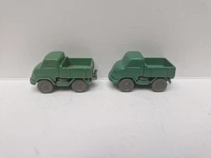 Lot of 2 Vinatge WIKING 37a UNIMOG 411 PLASTIC 1950's 1/87 used condition unboxe - Bild 1 von 10