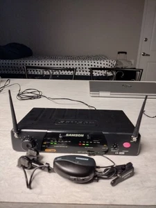 Samson AH1 Airline Saxophone Wireless Mic & Receiver Works All Accessories - Picture 1 of 6