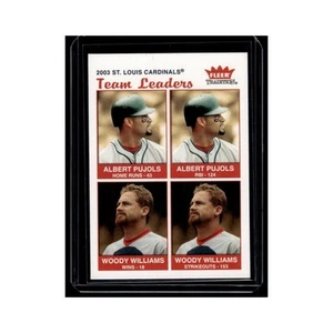 Albert Pujols Woody Williams 2004 Fleer Tradition #37 Cardenales de San Luis casi nuevo - Imagen 1 de 3