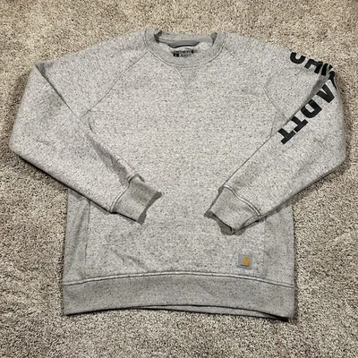 Sudadera Carhartt Niños Gris M 8-10 Logo Manga Cuello Redondo Pullover  Foto 1 de 4