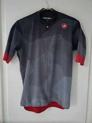 Castelli Men's Short Sleeve Cycling Jersey X-Large XL Full Zip - Image 1 of 4