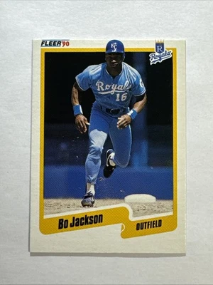 Bo Jackson ~ Paneles inferiores Fleer Box 1990 corte a mano #C-15 🎖️MUY RARO🎖️ Foto 1 de 4
