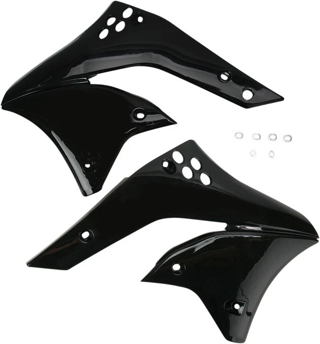 Cubiertas de radiador Acerbis negras para Kawasaki KX250F 2006-2008 Foto 1 de 1