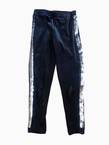 Mädchen Jeggings Gr.122 Samt Schwarz mit Pailletten , wie neu ! - Bild 1 von 2