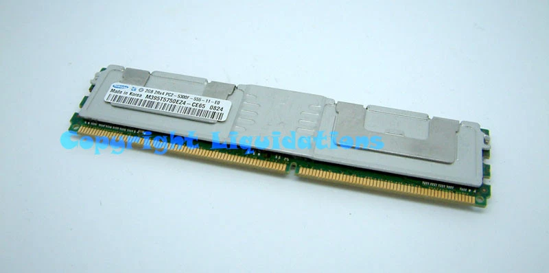 2GB DDR2 2Rx4 PC2-5300F-555-11 CL5 667Mhz ECC Reg Buffered Server Memory RAM IBM - Image 1 of 1