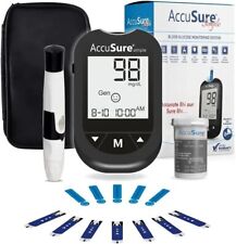 AccuSure Instant Digital Simple Glucometer Kit |with 25 Strips,10 Lancet,1...