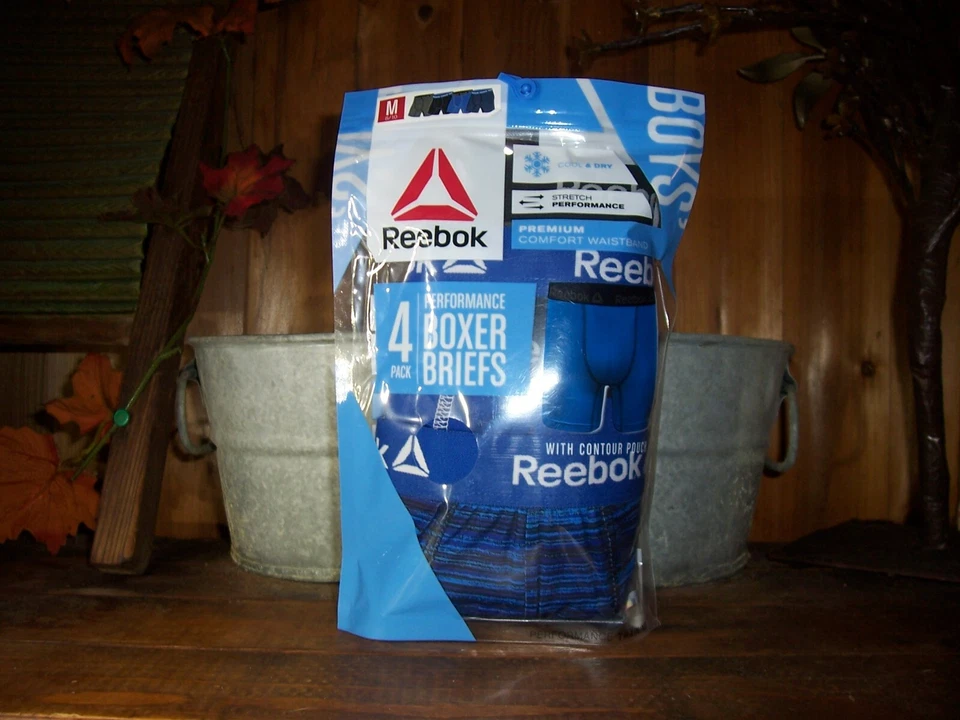 REEBOK BOYS WAISTBAND PERFORMANCE BOXER BRIEFS UNDERWEAR SIZE MED 8-10 BLUE NEW - Image 1 of 1