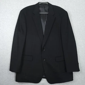 Lauren Ralph Lauren Jacket Mens 46L Black Wool Silk Cashmere Blazer Sport Coat - Picture 1 of 15