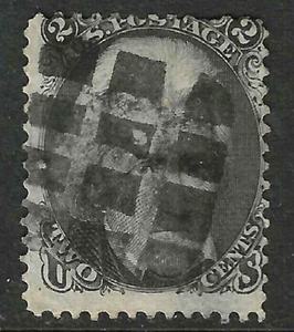 Sc #73 Blackjack NICE GRID Fancy Cance 2 Cent Jackson 1861-62 Civil War US 90E17 - Picture 1 of 2