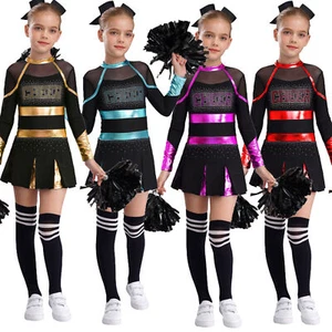 UK Girl Cheerleading Uniform Dress Cheer Leader Costume Cosplay Carnival Outfits - Picture 1 of 79