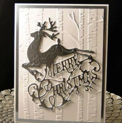 Christmas Deer Metal Cutting Dies Stencil DIY Scrapbooking Paper Card Making