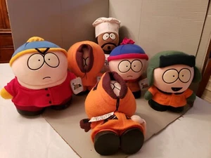 South Park VINTAGE 1998 (6) Comedy Central Plush Dolls - RARE LOT - Picture 1 of 8