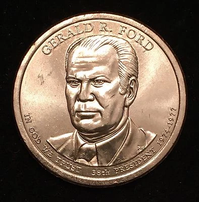 2016-P $1 Gerald R. Ford Position A Presidential Dollar - Image 1 of 2