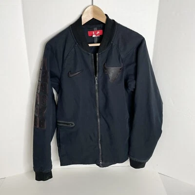 Chicago Bulls Nike Full Zip Jacket, Small, Black, Logo, Champions - Image 1 of 4