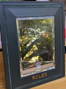 Rolex AD Leather Mirror - Picture 1 of 9