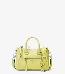 ☂️🍄Michael Kors Carine☄️EXTRA-SMALL ☄️Satchel LimeLight NWT - Picture 1 of 4