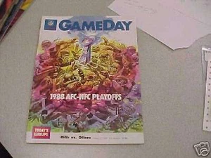 1988 Oilers at Bills NFL AFC programa de playoffs - Imagen 1 de 1