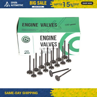 Válvulas de escape de admisión aptas para 00-08 Toyota Corolla Matrix Pontiac Vibe 1.8L 1ZZFE Foto 1 de 4