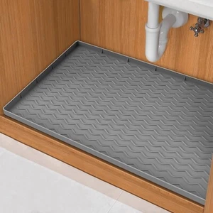 Under Sink Mat For Kitchen Waterproof 34" X 22" Silicone Under Sink Liner Kitche - Picture 1 of 15
