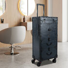 Large Capacity Hairdressing Trolley Multilayer Cosmetic Case Rolling Luggage Bag