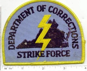 Department of Corrections Strike Force (Virginia) Shoulder Patch from the 1980's - Picture 1 of 1