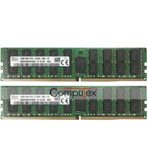 For Hynix 32GB 2X16GB PC4-2133P DDR4-2133 288P 1.2v ECC Registered Server Memory - Picture 1 of 4
