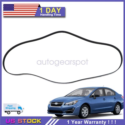 1Pcs Serpentine V-Belt For 2012-2015 Subaru Impreza XV Crosstrek 2.0L 23780AA120 - Image 1 of 4