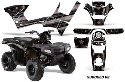 Graphic Decals Stickers For Polaris Sportsman 90/110 2007-2023 SUBDUED V2 - Image 1 of 2