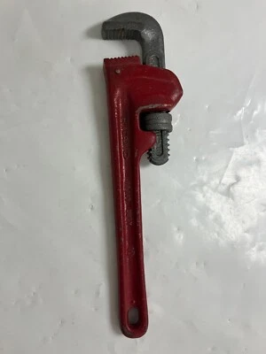 VINTAGE RIGID 10" Heavy Duty Pipe Wrench USA The Ridge Tool Co. Elyria Ohio - Image 1 of 4