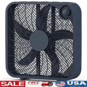 120 V 20 Inch 3 Speed Box Fan Indoor Air Circulator Adjustable Cooling Airflow - Picture 1 of 5