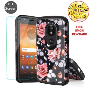 Funda híbrida resistente a golpes con pantalla para Motorola MOTO E5 PLAY/CRUISE - Imagen 1 de 7